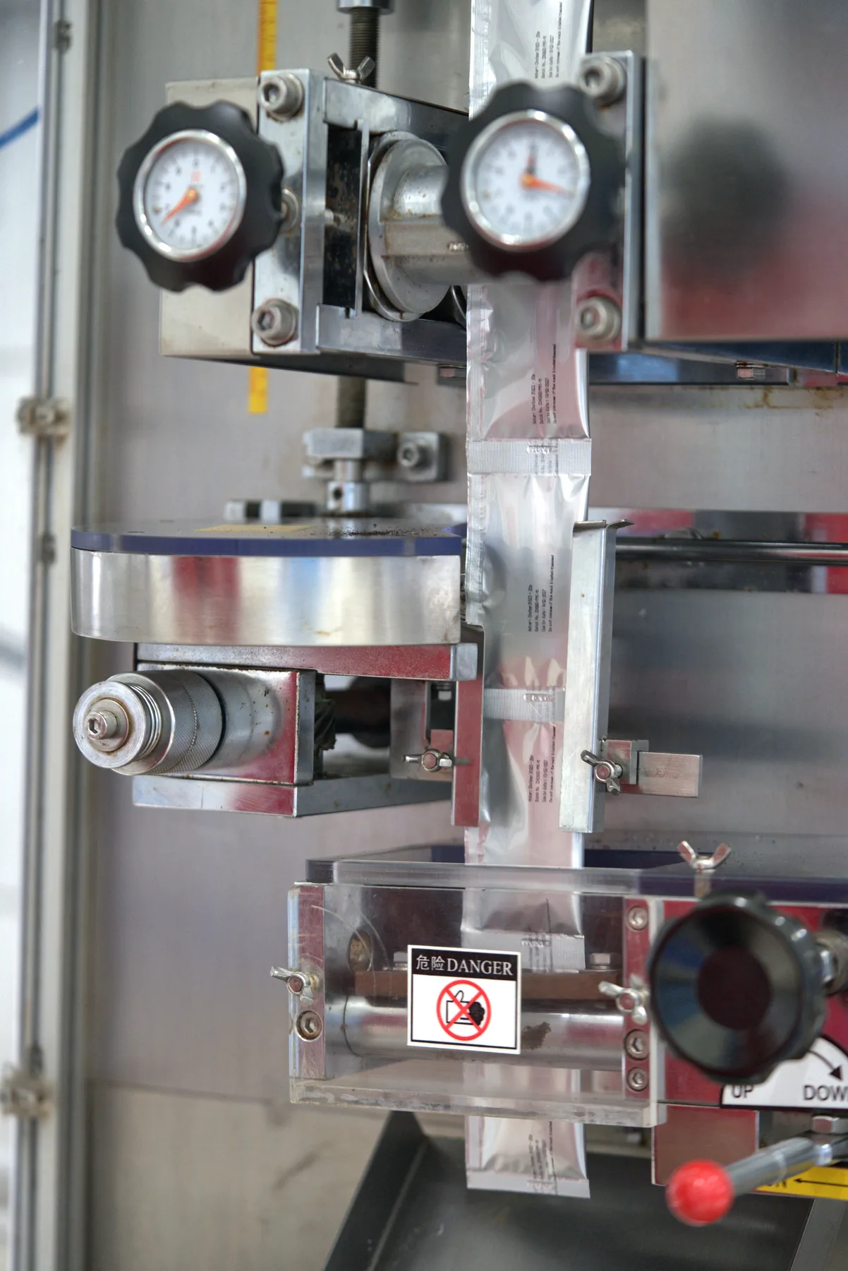 Packing equipment inside a Shree Additives facility