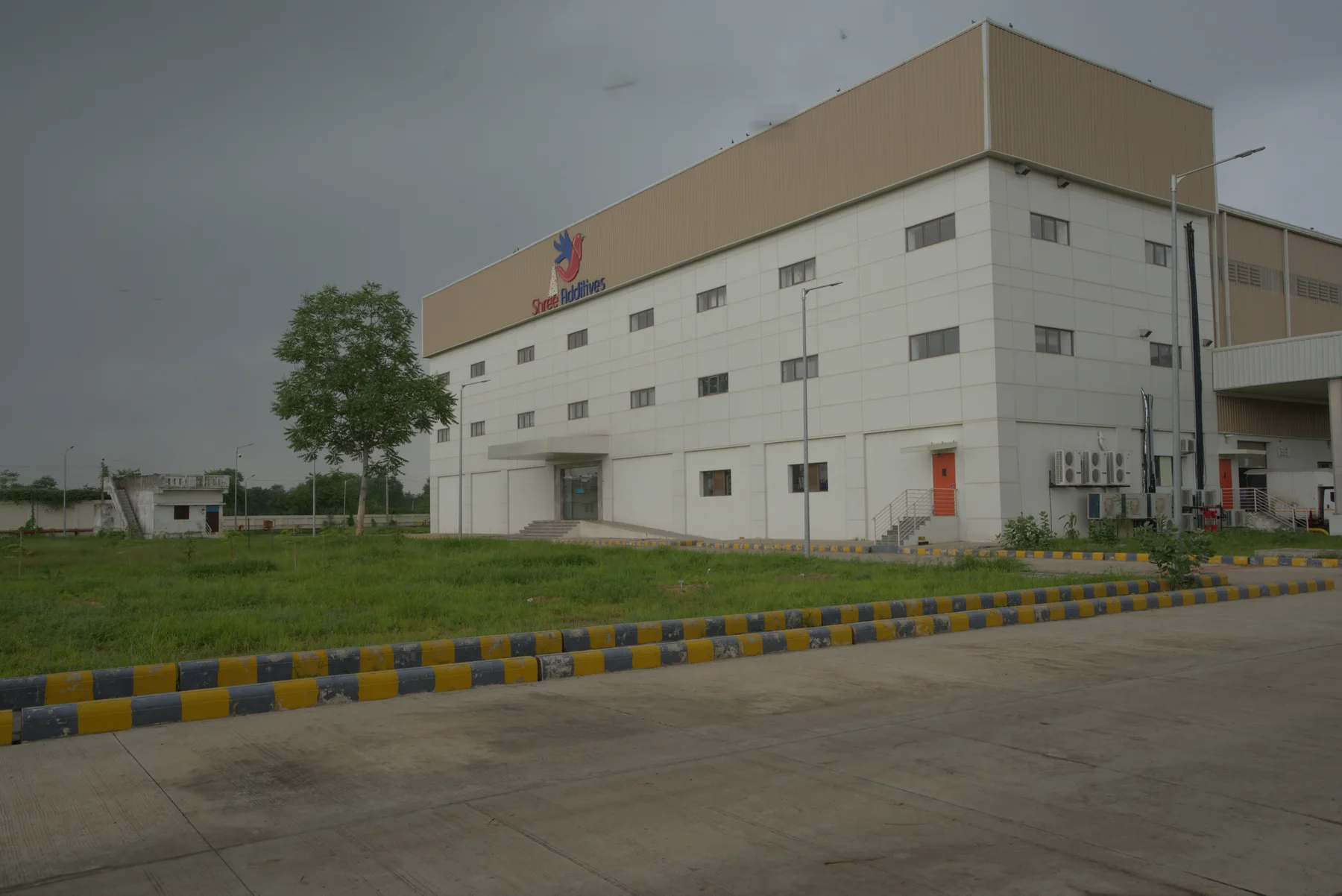 Shree Additives factory exterior with the company name on its facade