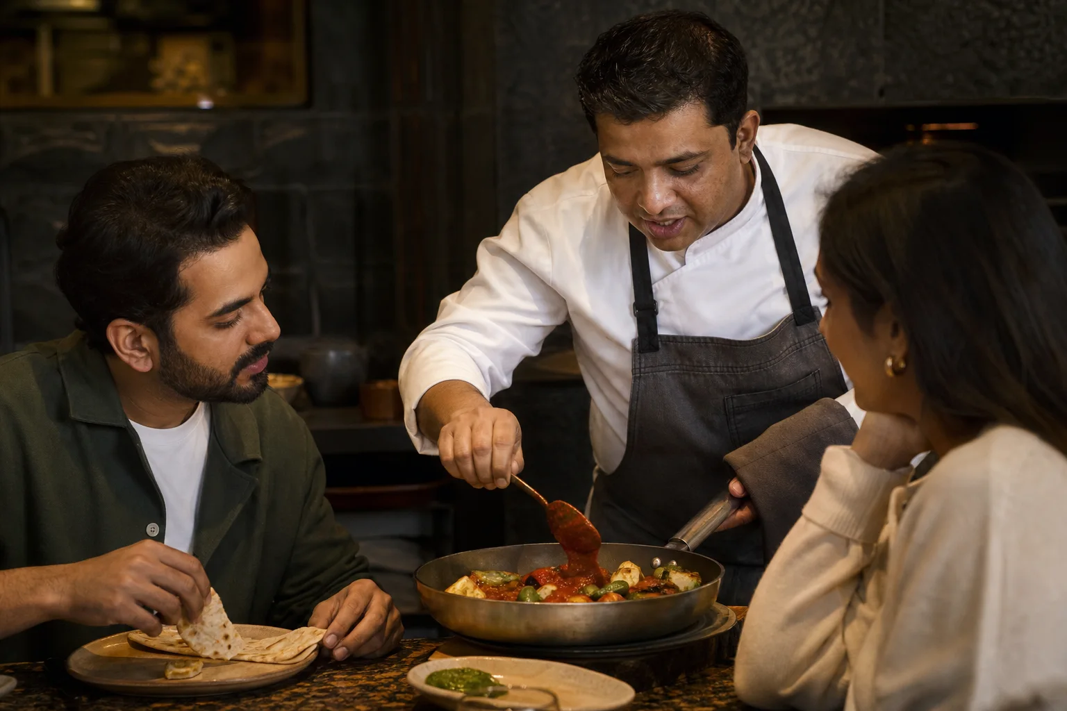Culinary paste and chutney applications in a commercial kitchen and manufacturing context