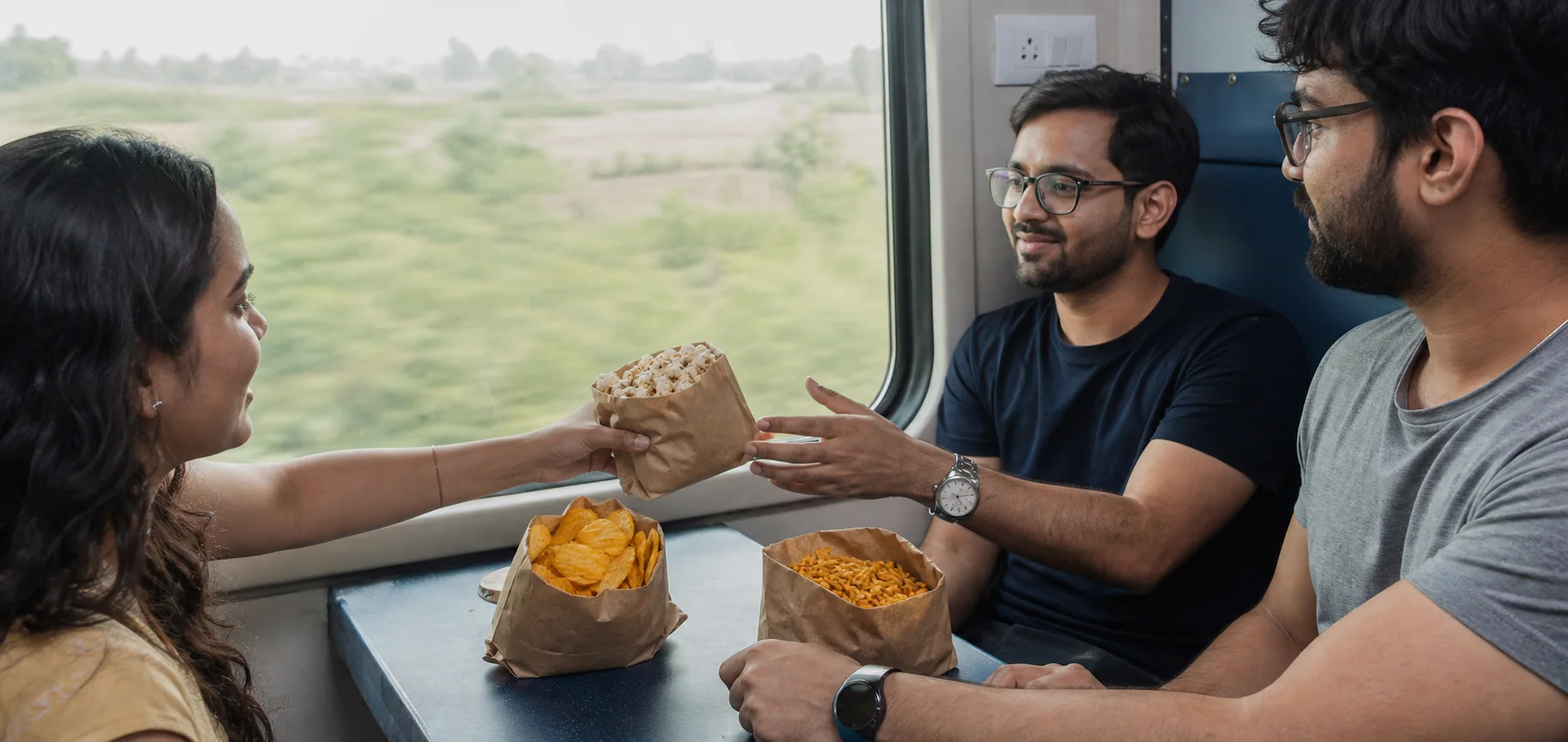 Commercial snack applications including chips, extruded products and namkeen