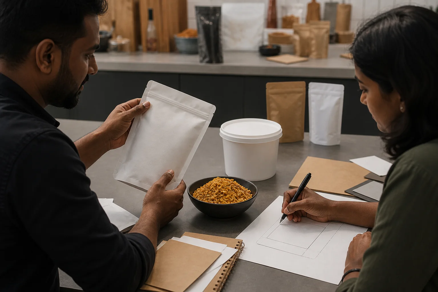 Private-label food product development and packing discussion